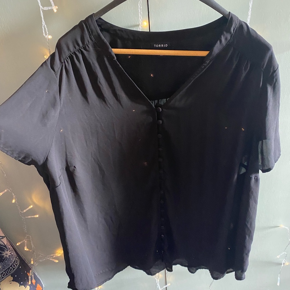 Black button up